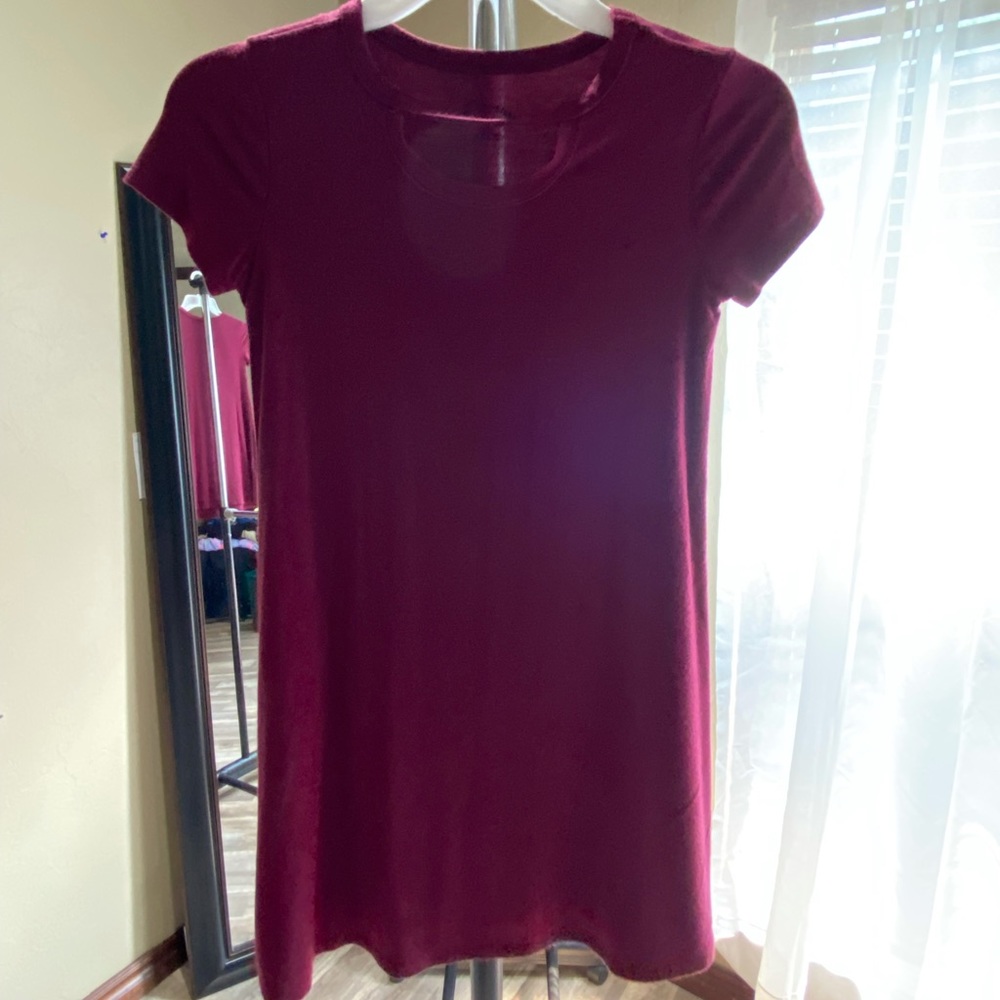 Girls Skater Rib Knit Short Sleeve Dress